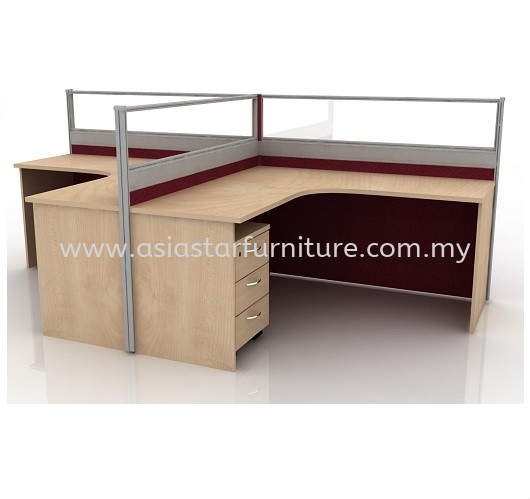 2 PARTITION PEJABAT/STESEN KERJA WORKSTATION 5 - Partition Workstation Kota Kemuning | Partition Workstation Klang | Partition Workstation Putra Jaya | Partition Workstation Cyber Jaya