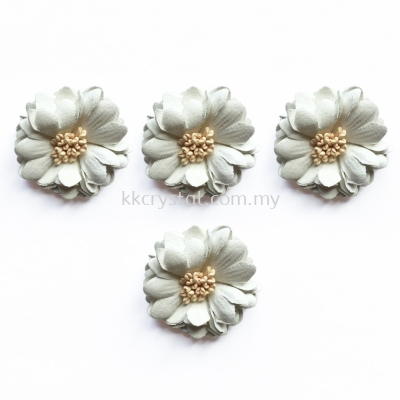 Handmake Flower, Code 87#, Color 36# Cream, 5pcs/pack