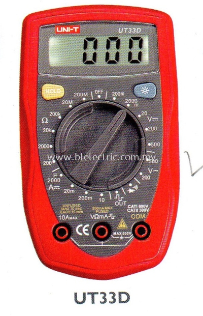 Uni-T UT33D Palm Size Digital Multimeter