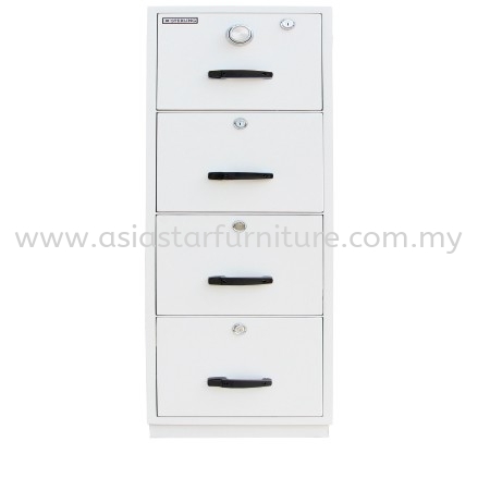 FIRE RESISTANT CABINET SAFETY BOX 4 DRAWER SAND BEIGE COLOR-safety box sungai besi | safety box sri petaling | safety box seri kembangan