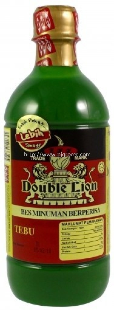 KHH Double Lion Bes Minuman Berperisa Tebu 495ml