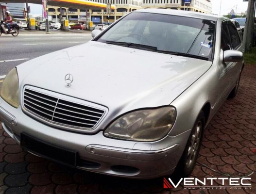 MERCEDES S-CLASS W220 SEDAN (LONG WHEEL BASE) venttec door visor