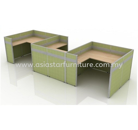 CLUSTER OF 3 OFFICE PARTITION WORKSTATION 2 - Partition Workstation Sungai Besi | Partition Workstation Sri Petaling | Partition Workstation Seri Kembangan | Partition Workstation Gombak