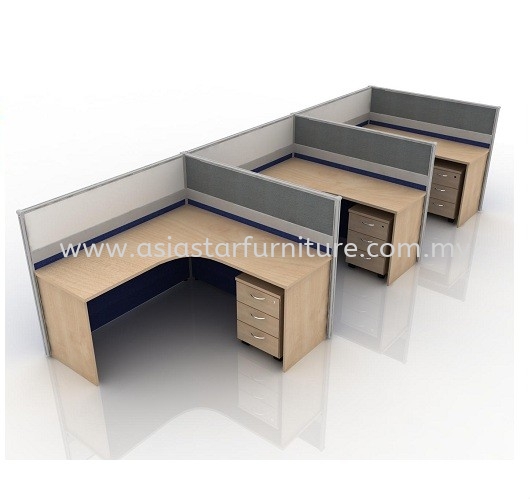 CLUSTER OF 3 OFFICE PARTITION WORKSTATION 6 - Partition Workstation Putra Jaya | Partition Workstation Cyber Jaya | Partition Workstation Bangi | Partition Workstation Kajang