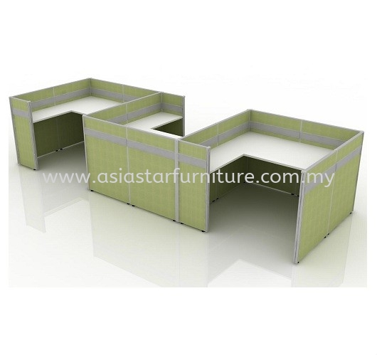 CLUSTER OF 3 OFFICE PARTITION WORKSTATION 1 - Partition Workstation PJ-Damansara-Selangor-Malaysia | Partition Workstation Taman OUG | Partition Workstation Cheras | Partition Workstation Ampang