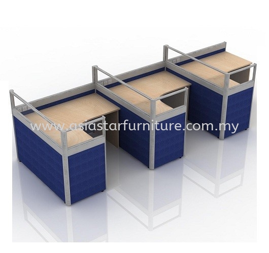 CLUSTER OF 3 OFFICE PARTITION WORKSTATION 7 - Partition Workstation Semenyih | Partition Workstation Nilai | Partition Workstation Sepang | Partition Workstation Banting