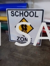 School Zone Sign Safety Signage