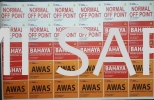 NOP, Bahaya, Awas Sign Safety Signage