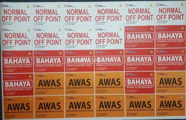 NOP, Bahaya, Awas Sign