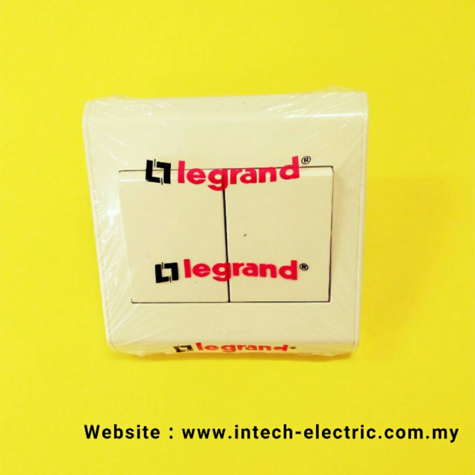 LEGRAND BELANKO 617002 2 GANG 1 WAYSWITCH  Legrand Belanko Series Switcher