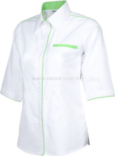 OF1102 (Ready Stock) White / Apple Green