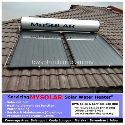 Mysolar Solar Water Heater Service & Repair at Mont Kiara