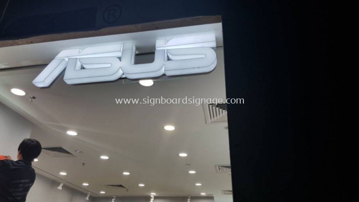 ASUS 3D LED Acrylic Box Up Lettering at Puchong IOI Mall #3D Signboard kl # 3D signboard klang