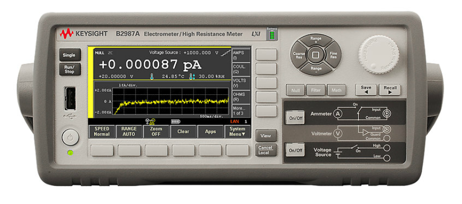 Electrometer/High Resistance Meter, 0.01fA, B2985A