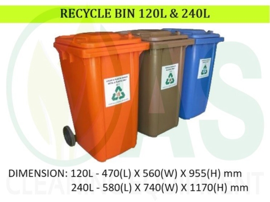 Tong Sampah Kitar Semula - 120L