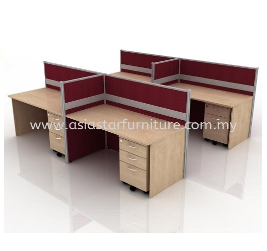 CLUSTER OF 4 OFFICE PARTITION WORKSTATION 37 - Partition Workstation Damansara Height | Partition Workstation Bandar Utama | Partition Workstation Mutiara Damansara | Partition Workstation Bukit Jelutong