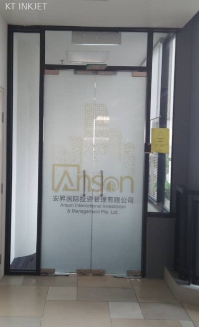 Sandblast Sticker Installation