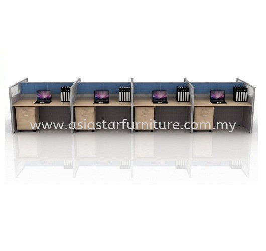 8 PARTITION PEJABAT/STESEN KERJA WORKSTATION 6 - Partition Workstation Puchong | Partition Workstation Sunway | Partition Workstation Subang | Partition Workstation Shah Alam