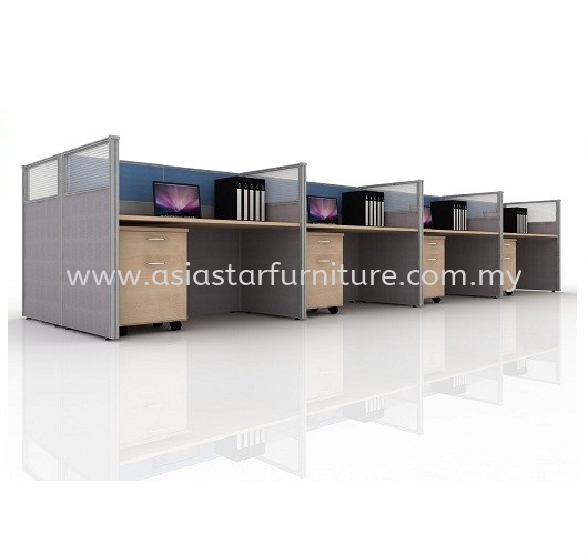 CLUSTER OF 8 OFFICE PARTITION WORKSTATION 8 - Partition Workstation Cyber Jaya | Partition Workstation Bangi | Partition Workstation Kajang | Partition Workstation Semenyih