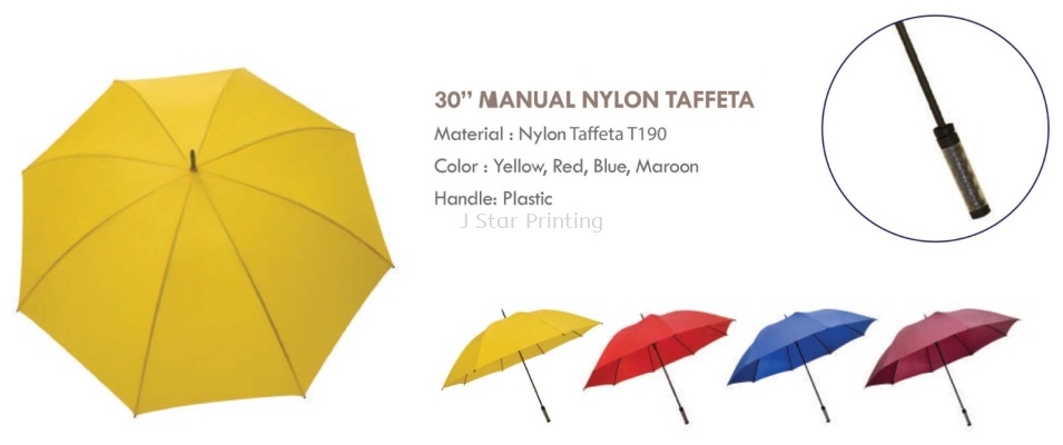 Umbrella 30 Manual Nylon Taffeta