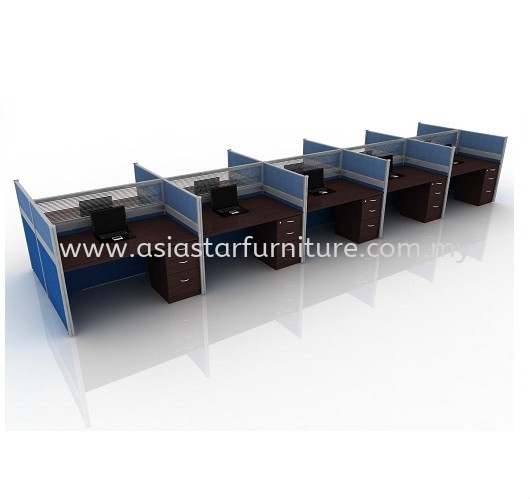 CLUSTER OF 10 OFFICE PARTITION WORKSTATION 2 - Partition Workstation Glenmarie Shah Alam | Partition Workstation Chan Sow Lin | Partition Workstation Shamelin | Partition Workstation Pandan Indah