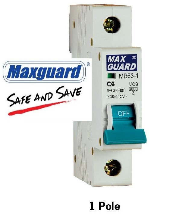 Maxguard-1poleMCB Maxguard  Electric Circuit Breaker