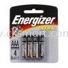 ENERGIZER SIZE: AAA 1.5V 4s Batteries