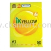 IK YELLOW A3 PAPER 80GSM 450's A4 Copier Paper Paper Products