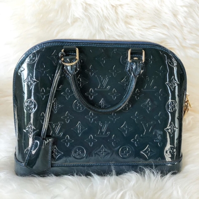 (SOLD) Louis Vuitton Vernis Monogram Alma PM Blue Nuit (Limited Color)