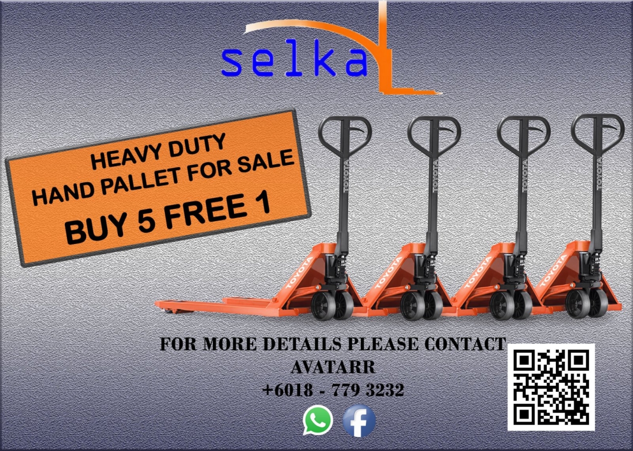 Heavy duty hand pallet jack for sale in Johor