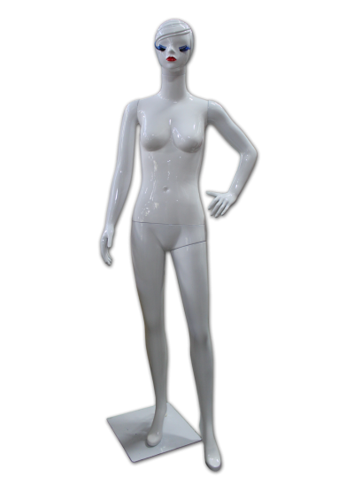 433060WH C FEMALE PLASTIC MANNEQUIN G/WHITE (D)