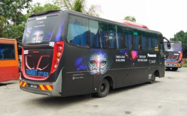 Bus Body Wrapping @ Panasonic OLED TV