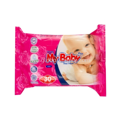 MyBaby Wet Wipes (2 x 30'S) Rose