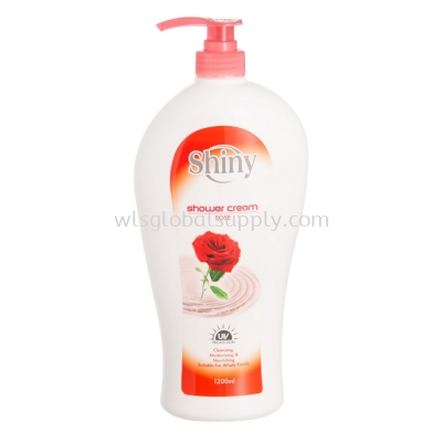 Shiny Shower Cream Rose 1200 ML (Twin Pack)