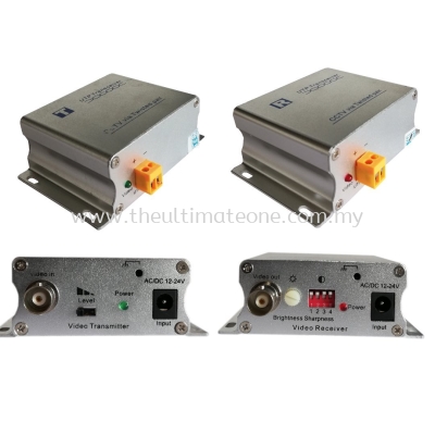 Video Balun Receiver & Transmitter CCTV Via Twisted Pair UTP Transceiver 