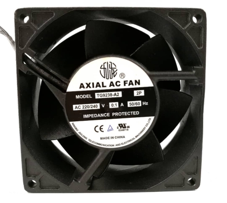 AC Axial Fan, TG9238HA2BL, AC220V, Metal Ball Bearing