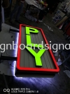 2 PLY Market 3D Channel LED Lettering Signboard in Meru Klang CHANNEL LED 3D SIGNAGE