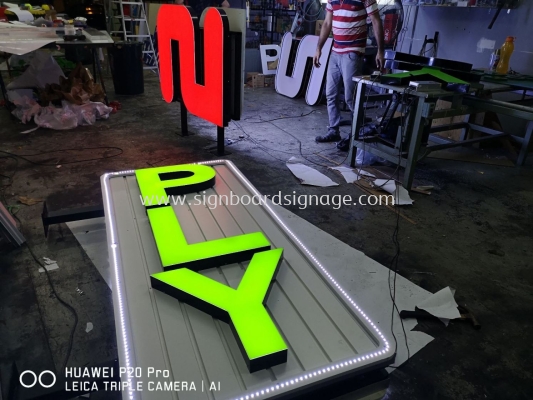 2 PLY Market 3D Channel LED Lettering Signboard in Meru Klang