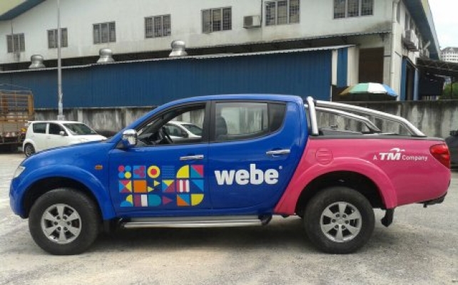 Van Advertising For Webe Broadband