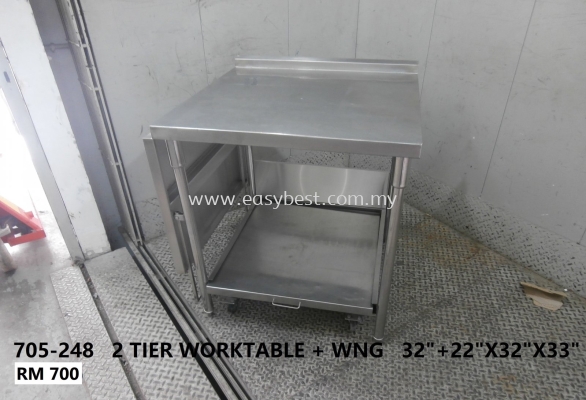 USED : 705-248 2 TIER WORKTABLE + WNG RM700