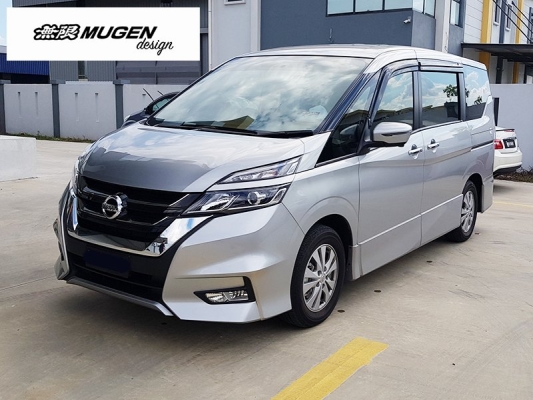 NISSAN SERENA C27 2018 - ABOVE = MUGEN DOOR VISOR 