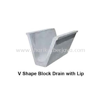 V SHAPE BLOCK DRAIN 