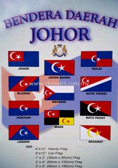 JOHORE DISTRICT FLAGS