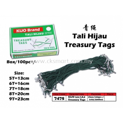 TREASURY TAG / TALI HIJAU