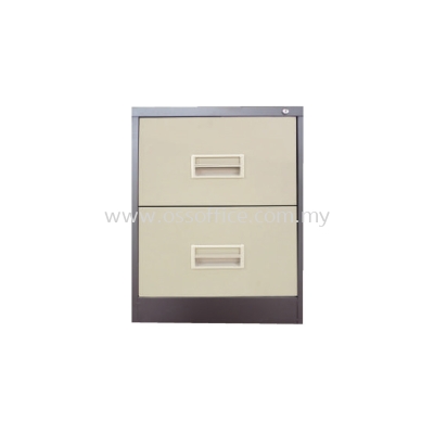 S106 / CB - 2 Drawers Filling Cabinet with Recess Handle C/W Ball Bearing Slide