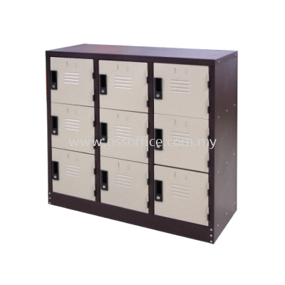 S129/A Half Height 9 Compartments Steel Locker