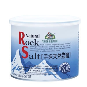 V&H Natural Rock Salt ( 600g/can )