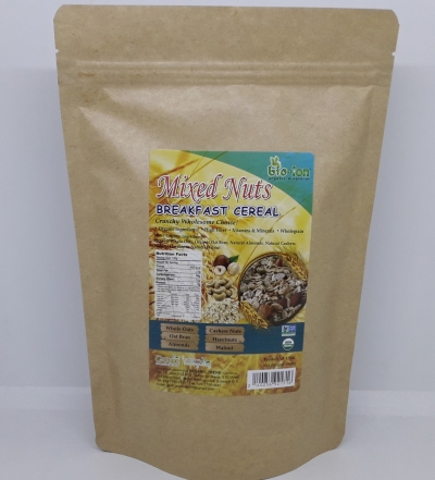 BREAKFAST CEREAL*MIXED NUTS-ORGANIC-400G