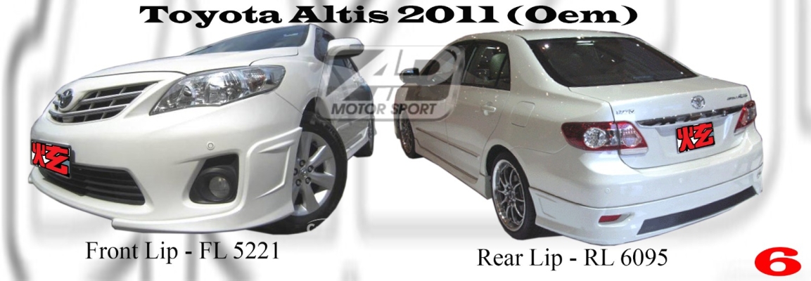 Toyota Altis 2011 Bodykits 