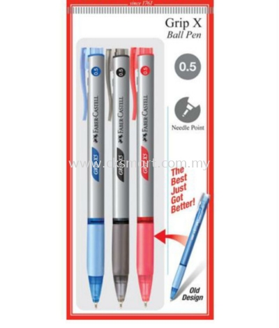 FABER-CASTELL GRIP X5 BALL PEN 0.5MM 